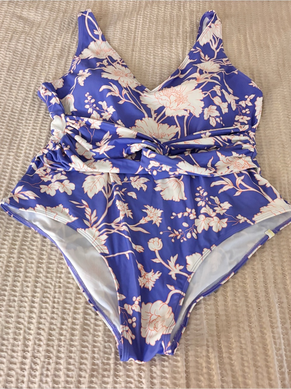 Summersalt Paradise in Periwinkle Twist Front Backflip Swimsuit - Picture 2 of 3